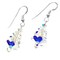 Snowy Austrian Crystal Christmas Tree Earrings Sterling Silver product 2